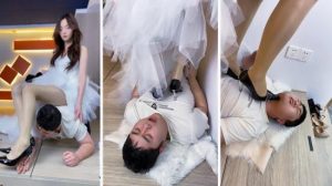 【麋鹿银儿】拖尾婚纱S-全体重踩揪耳朵掐乳骑马网盘下载-字母网社区