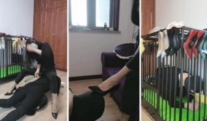 【凌儿女神】鞭打转胯碾压踩狗头手铐反绑抽耳光关狗笼网盘下载-字母网社区