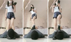 【子衿】体校女神S-短靴踩人体鞋刷踩狗脸鞋插嘴骑脖胯下辱插图1