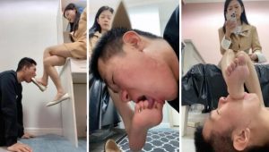 【樱木花椒】跪舔脏平底鞋全体重踩踏裸足深喉-字母网社区
