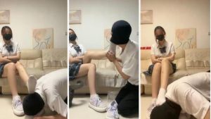 【雯雯】JK学生主-清理脏鞋强制闻鞋舔白袜裸足-字母网社区
