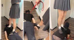 【黑泽兮】洛丽塔S-鞭打皮鞋白袜踢踹骑马踩踏【双视角版】-字母网社区