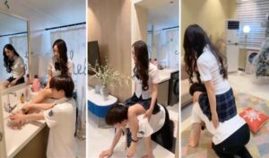 【冰冰】白富美S-骑马遛狗强制圣水踩头腿夹窒息沐足【完整版】-字母网社区