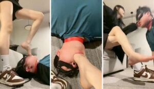 【垚竹】耐克鞋白袜女神-转胯狗爬全体重踩踏舔脏鞋吮吸脚趾-字母网社区