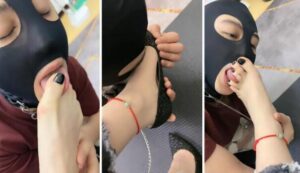 【安安】跪舔高跟裸足全体重踩踏骑马转胯插图1