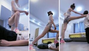 【陈莹斯】帆布鞋白袜-御姐女神暴虐插图2