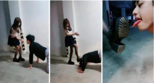 【小妍】车库挑调-JK洛丽塔-皮鞋黑丝踩虐吃口水舔脏鞋底插图1 【小妍】车库挑调-JK洛丽塔-皮鞋黑丝踩虐吃口水舔脏鞋底插图1