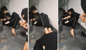 【樱樱】楼道调-开发职高女生做S【下】插图1