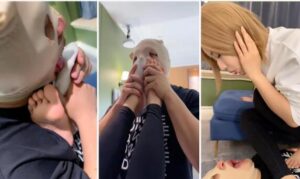 【潘妮女王】虐乳白船袜诱惑抽耳光小白鞋踩踏喂口水踢踹-字母网社区