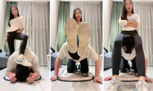 【冷御大大】运动鞋白袜玩虐骑马骑脖舔脏鞋底插图1