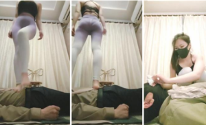 艾拉女王全体重踩踏白袜气味辱窒息虐乳-字母网社区