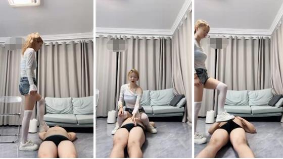 沐沐女王 小白鞋白丝踩虐骑马转胯坐脸窒息虐乳网盘下载插图1