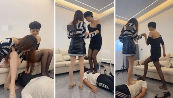 白鹭女王双S-175素人女神-遛狗骑马黑丝美腿绞杀踩踏插图2