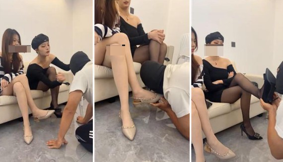 白鹭女王双S-175素人女神-遛狗骑马黑丝美腿绞杀踩踏插图1