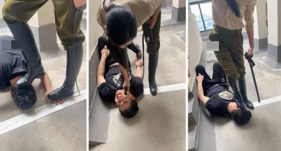 爱丽丝 女特工刑讯逼供 捆绑踢裆刑虐 双视角版插图1